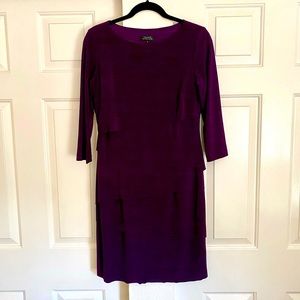 Tarahi | 3/4 Sleeve Dress | Color: Plum | Size: 8